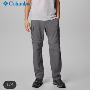 Men's Columbia Silver Ridge Convertible Grey Pants size 52/32